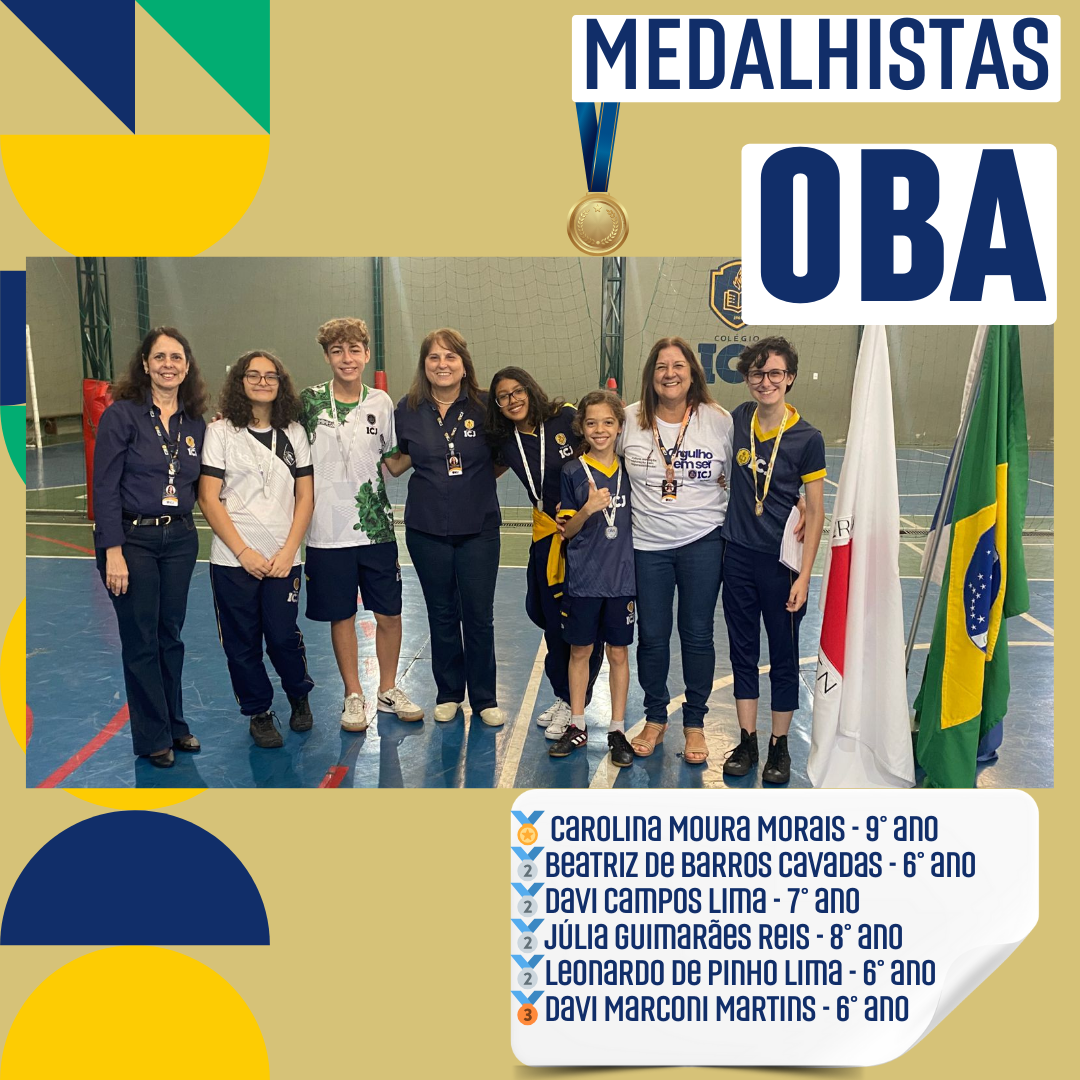 OBA 2024: Medalhistas do Colégio ICJ